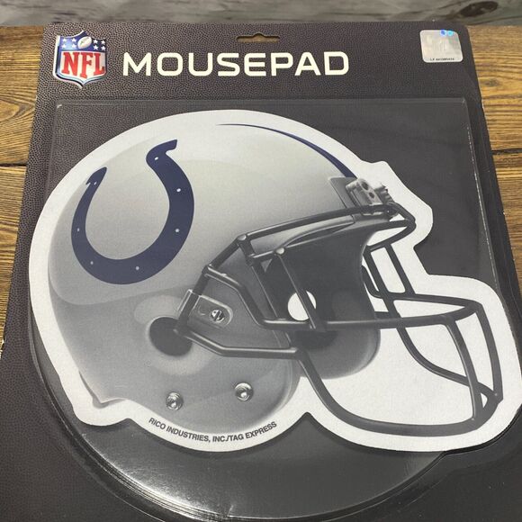 NFL Indianapolis Colts Helmet MOUSE PAD Football Logo Computer Office Supply Fan - Picture 1 of 3